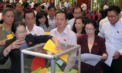 Đại biểu Quốc hội bỏ phiếu tín nhiệm tại Kỳ họp thứ 5, Quốc hội khóa XIII