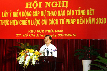 Chủ tịch nước Trương Tấn Sang phát biểu tại Hội nghị