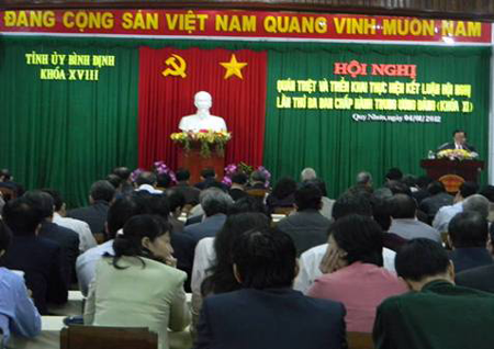 Hội nghị quán triệt và triển khai thực hiện Kết luận Hội nghị lần thứ ba Ban Chấp hành Trung ương Đảng (khóa XI) của Tỉnh ủy 