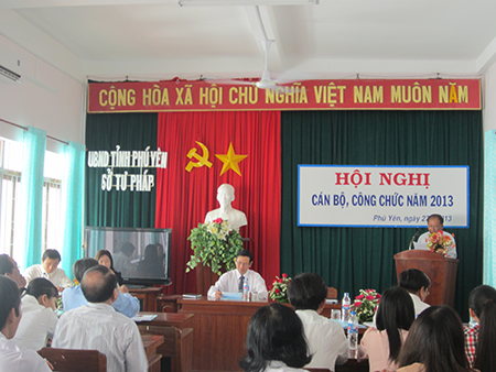 Hội nghị Cán bộ công chức Sở Tư pháp tỉnh Phú Yên năm 2013 (Ảnh minh họa)