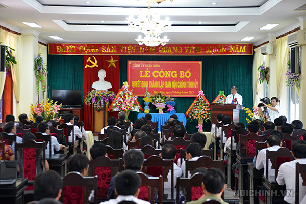 Lễ công bố Quyết định thành lập Ban Nội chính Tỉnh ủy Điện Biên