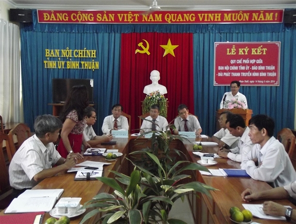 Lễ ký kết quy chế phối hợp trong việc thông tin - tuyên truyền về công tác nội chính và phòng, chống tham nhũng 