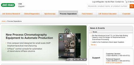 Website của Bio-Rad