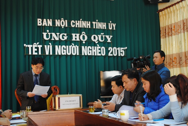 Ban Nội chính Tỉnh ủy Nghệ An chung tay “Tết vì người nghèo 2015”