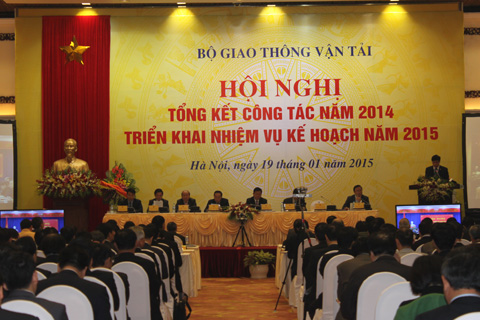 Hội nghị trực tuyến tổng kết công tác năm 2014 và triển khai nhiệm vụ, kế hoạch năm 2015 của Bộ Giao thông vận tải