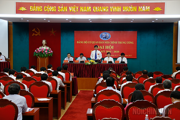 Đại hội Đảng bộ cơ quan Ban Nội chính Trung ương nhiệm kỳ 2015 - 2020