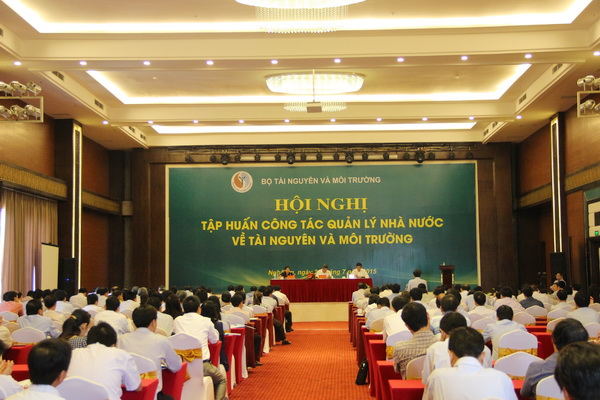 Hội nghị tập huấn công tác quản lý nhà nước về tài nguyên và môi trường