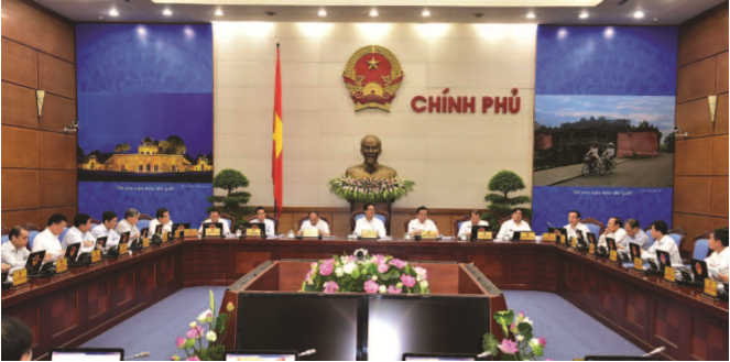 Phiên họp thường kỳ tháng 11-2015 của Chính phủ. (Ảnh chinhphu.vn)