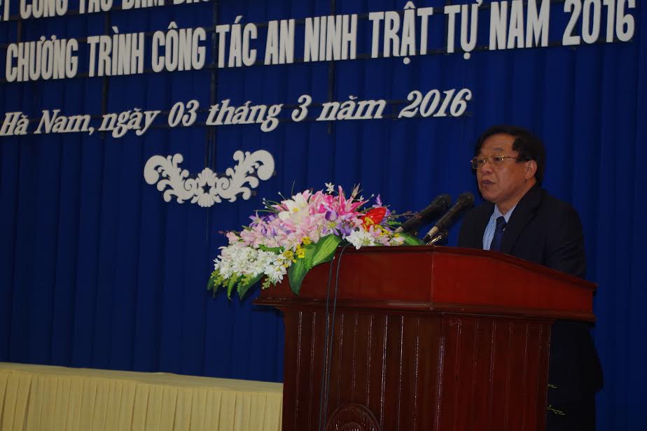 Đồng chí Trương Minh Hiến, Phó Chủ tịch UBND tỉnh triển khai nhiệm vụ năm 2016