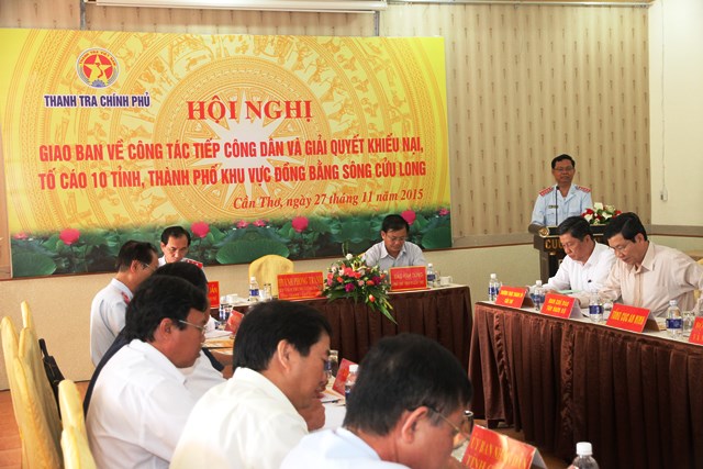 Hội nghị giao ban về công tác tiếp công dân và giải quyết khiếu nại, tố cáo 10 tỉnh, thành phố khu vực đồng bằng Sông Cửu Long