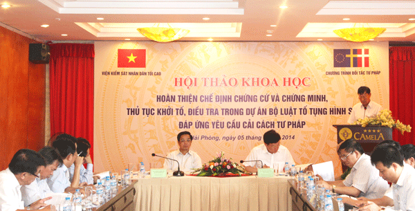 Hội thảo khoa học hoàn thiện chế định chứng cứ và chứng minh, thủ tục khởi tố, điều tra trong Dự án Bộ luật tố tụng hình sự