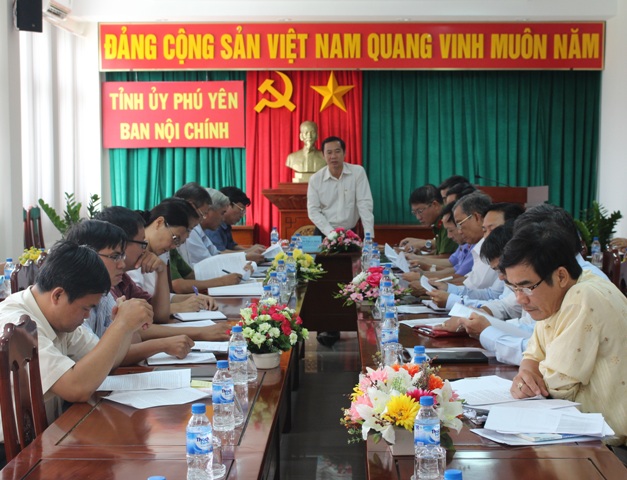 Một hội nghị giao ban công tác nội chính tỉnh Phú Yên