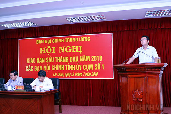 Đồng chí Nguyễn Quốc Hữu, Phó trưởng Ban Thường trực Ban Nội chính tỉnh ủy Thái Nguyên