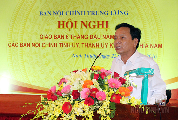 Đồng chí Lê Văn Uy, Ủy viên Ban Thường vụ, Trưởng Ban Nội chính Tỉnh ủy Bình Phước