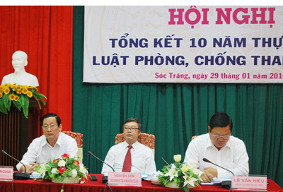 Hội nghị tổng kết 10 năm thực hiện Luật phòng, chống tham nhũng tỉnh Sóc Trăng