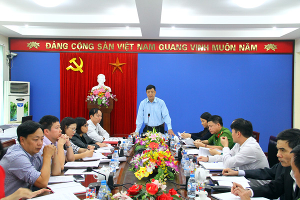 Đồng chí Đặng Xuân Trường, Ủy viên Ban Thường vụ, Trưởng Ban Nội chính tỉnh Thái Nguyên phát biểu tại cuộc kiểm tra