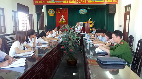 Ban Nội chính Tỉnh ủy Thái Bình kiểm tra công tác xét xử án hình sự tại Tòa án nhân dân huyện Thái Thụy