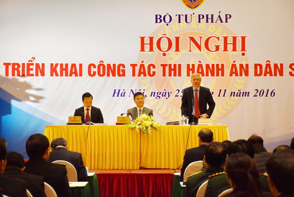 Hội nghị tổng kết công tác thi hành án dân sự năm 2016 của Bộ Tư pháp