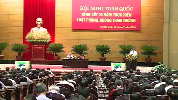 Toàn cảnh Hội nghị toàn quốc tổng kết 10 năm thực hiện Luật phòng, chống tham nhũng