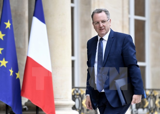 Ông Richard Ferrand tham dự cuộc họp nội các ở Paris ngày 24-5