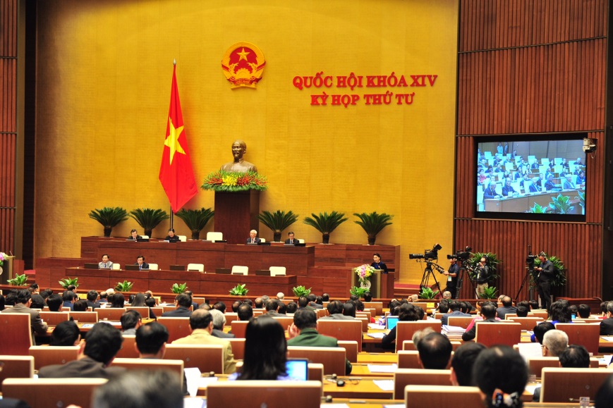 Toàn cảnh phiên khai mạc kỳ họp thứ 4, Quốc hội khóa XIV