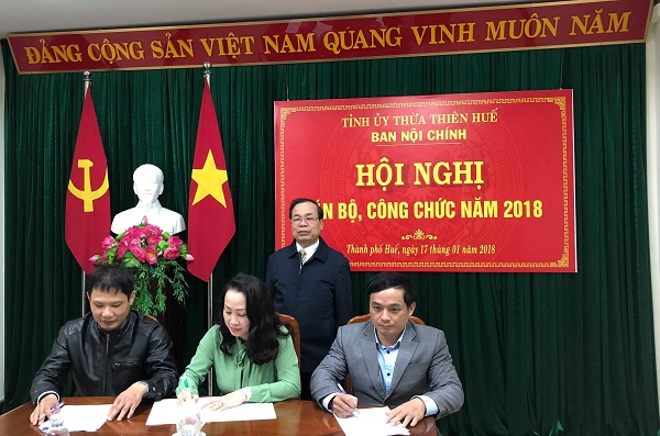 Ký kết giao ước thi đua năm 2018