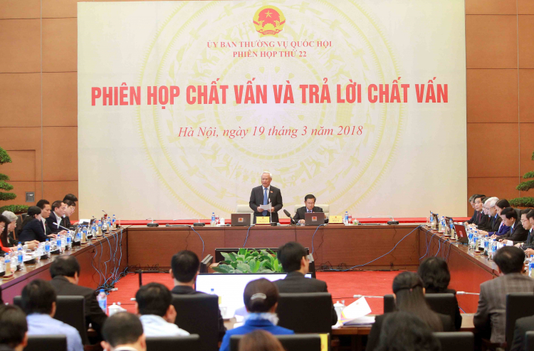 Phiên họp thứ 22 của Ủy ban thường vụ Quốc hội