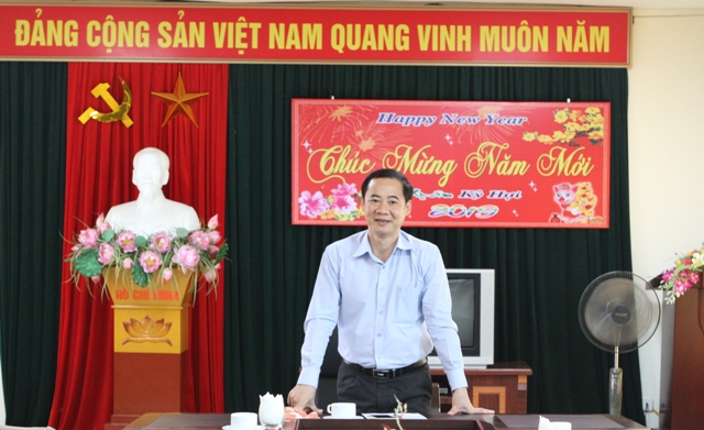 Đồng chí Nguyễn Thái Học, Phó trưởng Ban Nội chính Trung ương phát biểu tại buổi làm việc