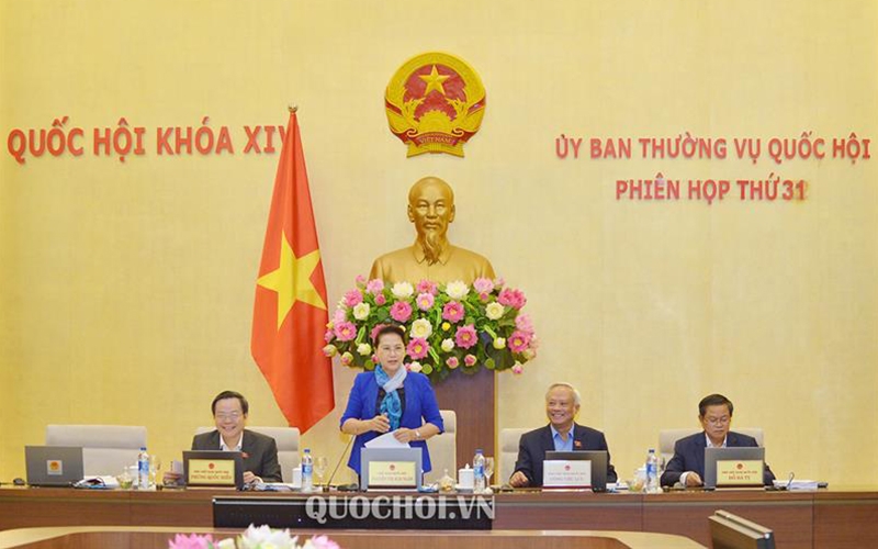 Một phiên họp của Ủy ban Thường vụ Quốc hội