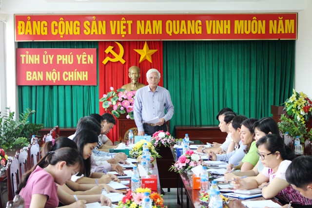 Thường trực Tỉnh ủy Phú Yên làm việc với Ban Nội chính Tỉnh ủy