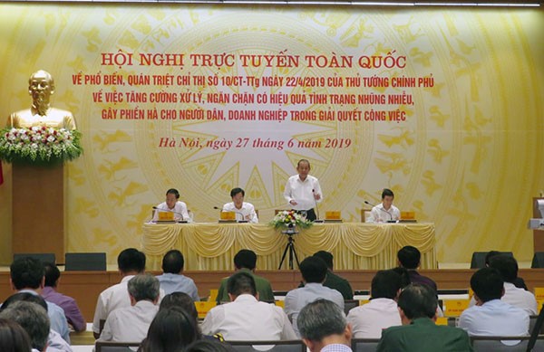 Hội nghị trực tuyến toàn quốc về tăng cường xử lý, ngăn chặn có hiệu quả tình trạng nhũng nhiễu, gây phiền hà cho người dân, doanh nghiệp