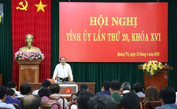 Ban Thường vụ Tỉnh ủy tổ chức hội nghị Ban Chấp hành Đảng bộ tỉnh lần thứ 20