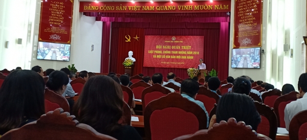 Hội nghị quán triệt Luật phòng, chống tham nhũng năm 2018 tại Thanh tra Chính phủ