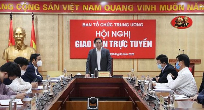 Đồng chí Phạm Minh Chính, Ủy viên Bộ Chính trị, Bí thư Trung ương Đảng, Trưởng Ban Tổ chức Trung ương chủ trì Hội nghị