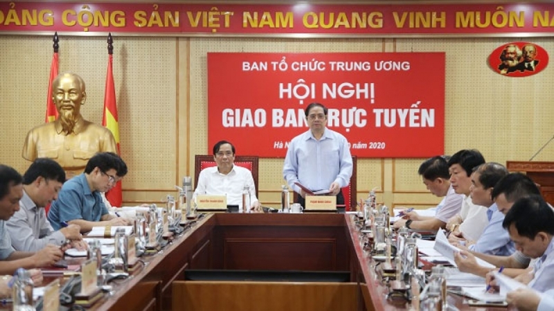 Hội nghị giao ban trực tuyến ngành Tổ chức xây dựng Đảng 9 tháng năm 2020