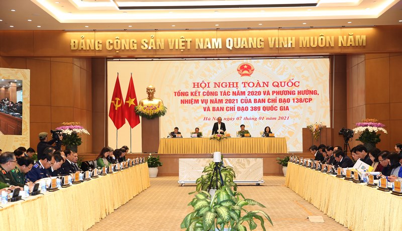 Ban Chỉ đạo 138 Chính phủ và Ban Chỉ đạo 389 quốc gia tổng kết công tác năm 2020