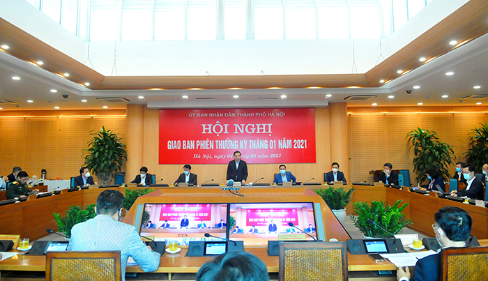 Phiên họp thường kỳ tháng 01 năm 2021 của Ủy ban nhân dân thành phố Hà Nội
