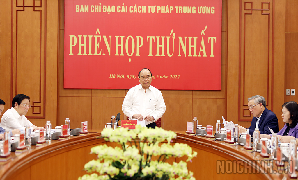 Phiên họp thứ nhất Ban Chỉ đạo Cải cách tư pháp Trung ương