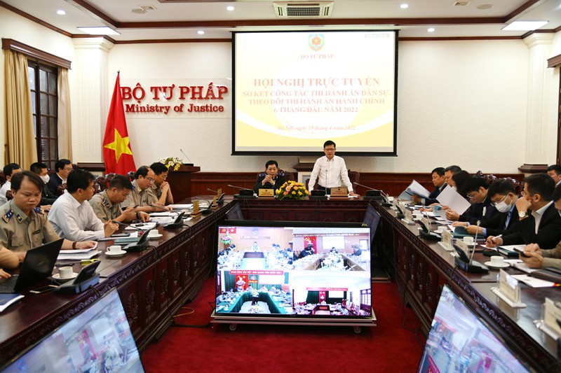 Hội nghị sơ kết công tác thi hành án dân sự, theo dõi thi hành án hành chính 6 tháng đầu năm 2022