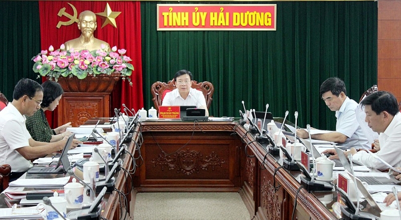 Ban Thường vụ Tỉnh ủy Hải Dương đã thống nhất thành lập Ban Chỉ đạo phòng, chống tham nhũng, tiêu cực tỉnh