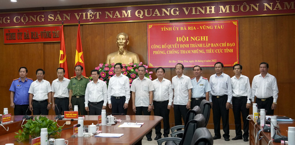 Các thành viên Ban chỉ đạo phòng, chống tham nhũng, tiêu cực tỉnh Bà Rịa - Vũng Tàu