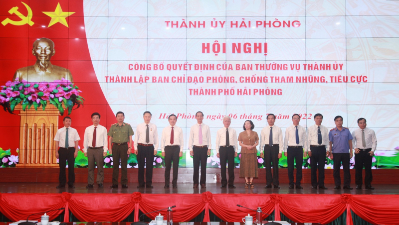 Ban Chỉ đạo phòng, chống tham nhũng, tiêu cực thành phố Hải Phòng ra mắt