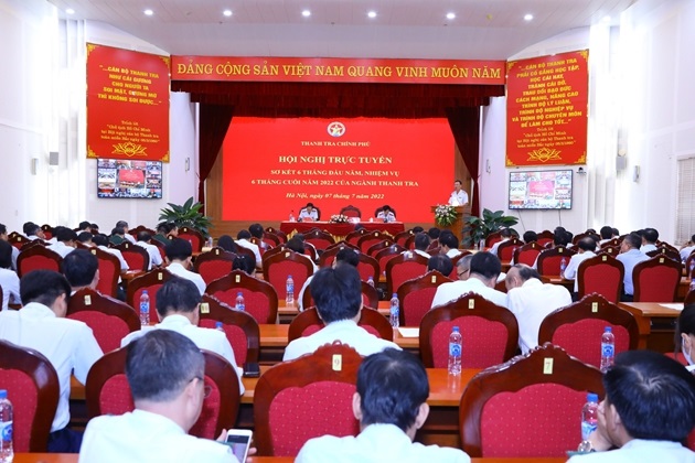 Hội nghị sơ kết 6 tháng đầu năm 2022 ngành Thanh tra