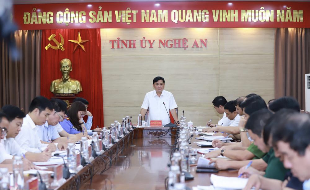 Toàn cảnh Hội nghị giao ban khối nội chính tháng 7-2023