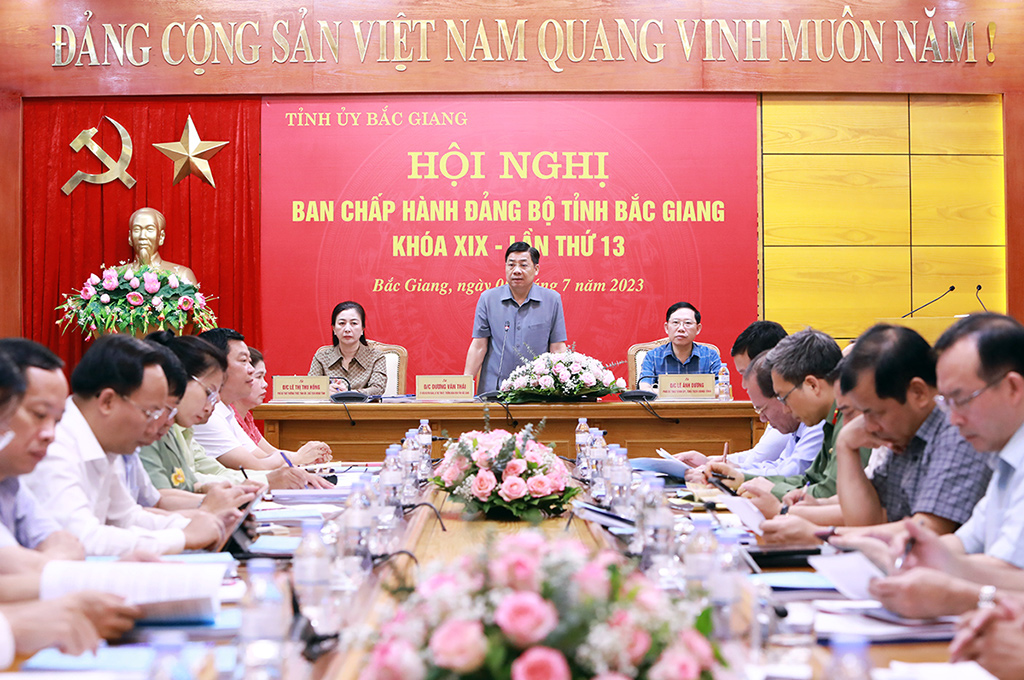 Một Hội nghị Ban Thường vụ Tỉnh ủy Bắc Giang