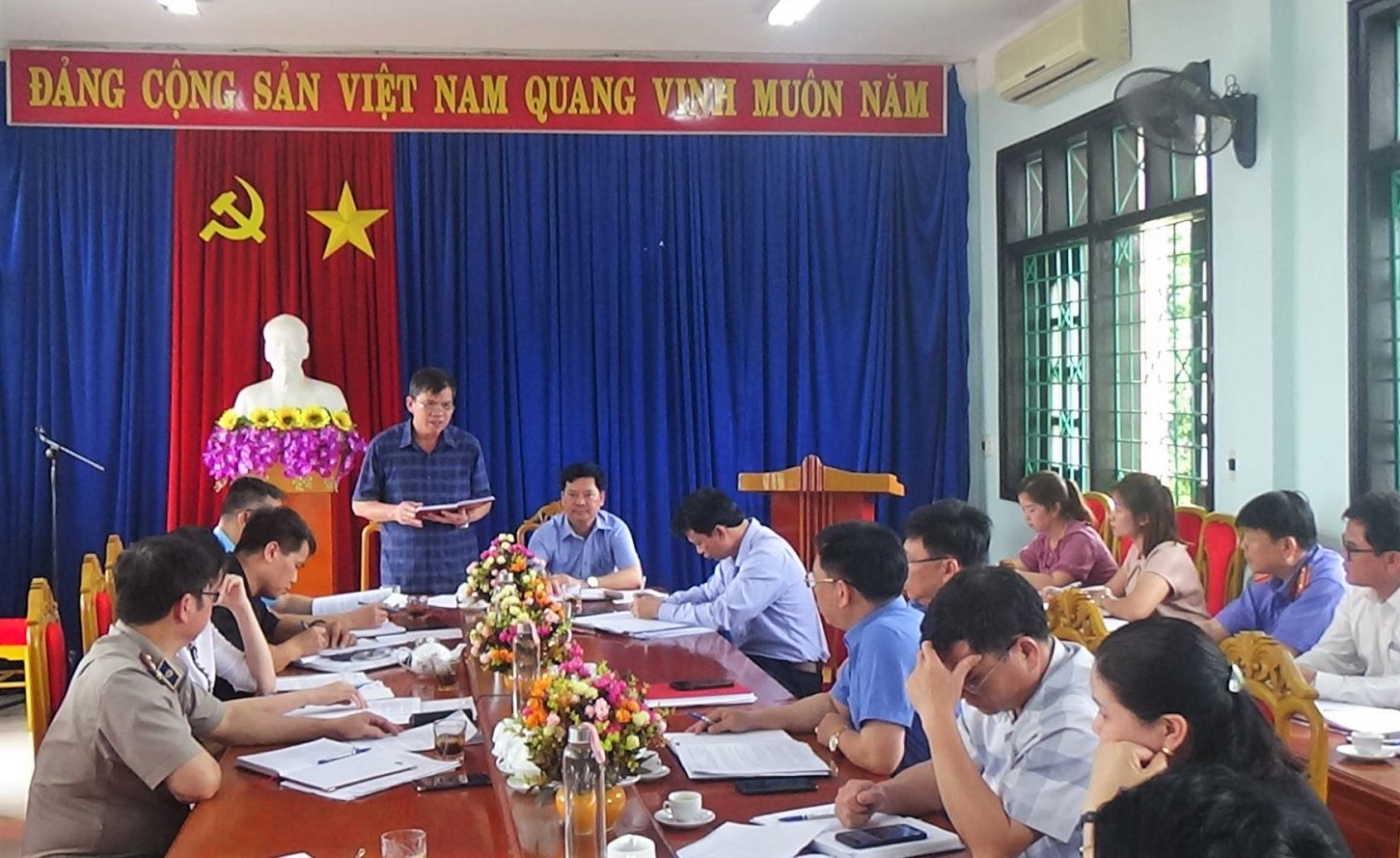 Đoàn kiểm tra của Ban Chỉ đạo Cải cách tư pháp tỉnh Bắc Kạn kết luận kiểm tra công tác cải cách tư pháp tại Ban Thường vụ Huyện ủy Na Rì (tháng 5/2023)