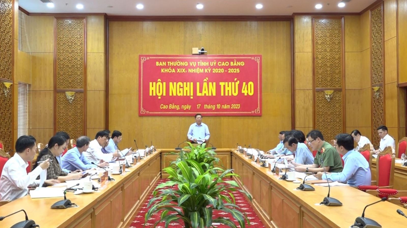 Hội nghị Ban Thường vụ Tỉnh ủy Cao Bằng lần thứ 40