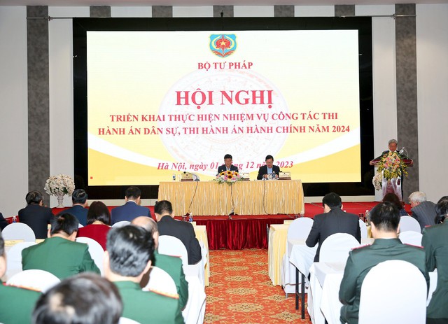 Hội nghị triển khai thực hiện nhiệm vụ công tác thi hành án dân sự, thi hành án hành chính năm 2024