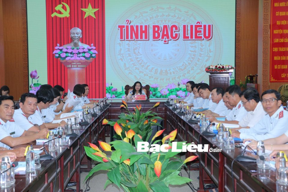 Hội nghị phổ biến Luật Thanh tra năm 2022 và các văn bản hướng dẫn thi hành (Điểm cầu tỉnh Bạc Liêu)