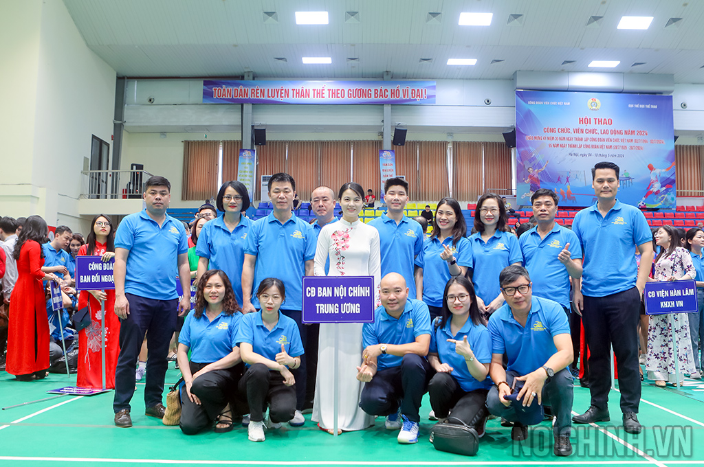 Đoàn viên Công đoàn cơ quan Ban Nội chính Trung ương tham dự Hội thao